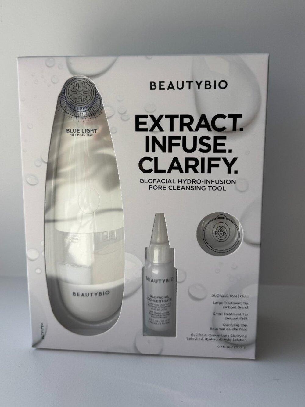 NEW SEALED BeautyBio GLOFacial Hydro-Infusion Pore Cleansing Tool